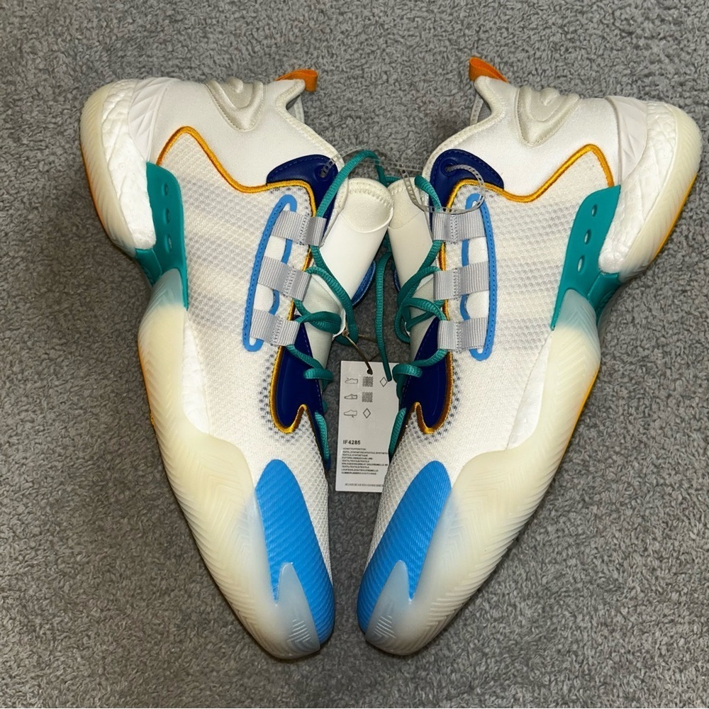 Men’s Size 14 Adidas Basketball SM BYW Select Boost Shoes PE Hoop York City - Picture 6 of 6